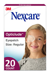Nexcare Opticlude eyepatch front view for easy daily wear