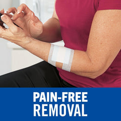 Nexcare Sensitive Skin Tape applied to a pediatric dressing for comfortable wear.