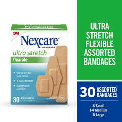 Nexcare Soft 'n Flex Bandage breathable skin-friendly design on skin