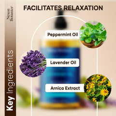 Nexon Botanics arnica-powered-relief focus highlighting natural comfort.
