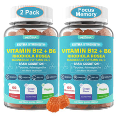 Nextdia Focus Memory & Energy Gummies bottle front view supports study-ready focus.