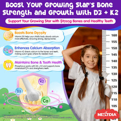 Nextdia Kids Calcium Soft Chews omega-3 and lion's mane for focus