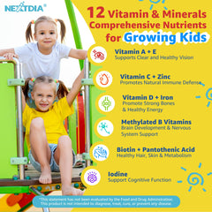 Nextdia bottle side view emphasizes simple daily use for growing kids.