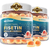 Nextdia Liposomal Fisetin Gummies bottle showcasing convenient daily wellness