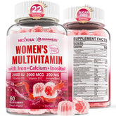 Nextdia methylated women's multivitamin gummies bottle for daily immune support and energy.