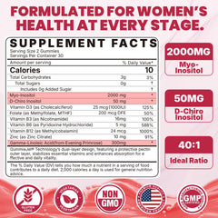 Nextdia Myo-Inositol Gummies close-up texture showing chewy strawberry form.