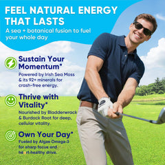Nextdia Sea Moss Gummies 2-pack display emphasizes value for busy lifestyles.