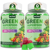 Nextdia Super Greens Gummies bottle front view for convenient daily nutrition on the go