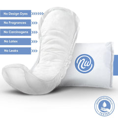 Nexwear pad showing maximum absorbency for daily protection.