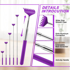 NICEMOVIC back scratcher extended reach 8 to 27 inches for versatile use