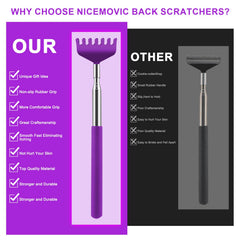 NICEMOVIC portable back scratcher fits in pockets for on-the-go relief