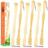 Rascador NICEMOVIC de espalda en madera con mango largo para alcance cómodo.