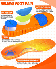 NICEUS high-arch support insole removable for customizable comfort.