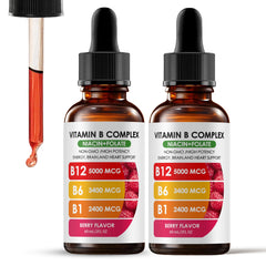 Nichalous B12 Complex raspberry liquid bottle for daily energy support
