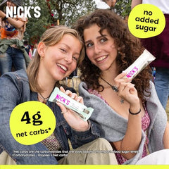 Nick’s Mint Chocolate Bar nutrition panel highlights 15g protein per bar.