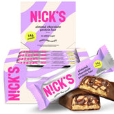 Nick's Protein Bars Chocolate pack shot for easy gym-day snacking and on-the-go energy.