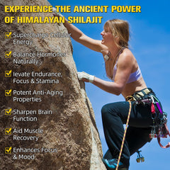 NIFEISHI Shilajit Gummies ashwaghanda-gokshura close-up with antioxidant blend for sustained energy.