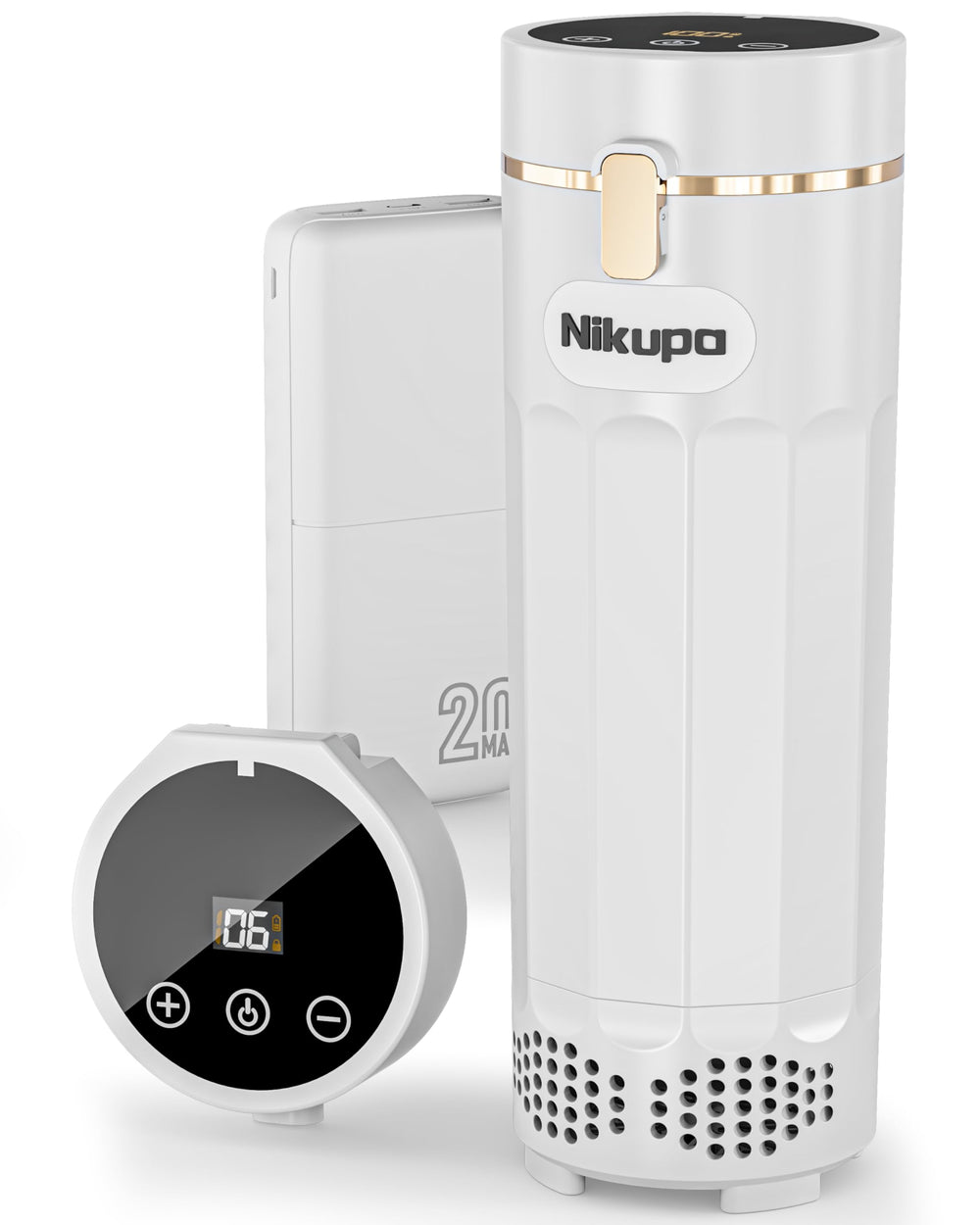 Nikupa insulin travel case front view, compact cooler ideal for meds on the go.