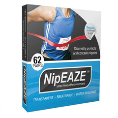 NipEaze original transparent nipple protector for discreet chafe prevention during workouts.