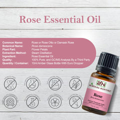 Nirvana Nurture Rose essential oil diffuser blend for calming, uplifting ambience