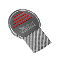 Nit Free Terminator comb close-up of spiral teeth for precise nit removal.