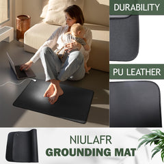 Close-up of NIULAFR PU fabric showing latex-free, easy-clean surface