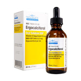Nivagen Vitamin D2 liquid drops bottle promotes bone support.