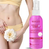 Nivexis Feminine Spray bottle demonstrating odor control for daily freshness