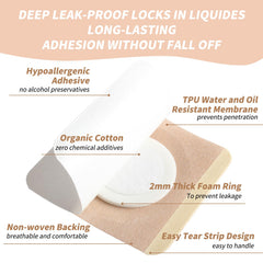 NLCCLTQ central cotton pad soaks oil quickly for easy prep.