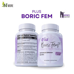 N'More box front highlights Aloe Vera for soothing support