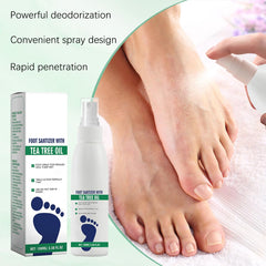 Nmoiat Tea Tree Foot Spray used inside shoes to reduce odor on the go.