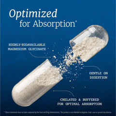 Nobi Magnesium Glycinate label highlights non-GMO and third-party testing.