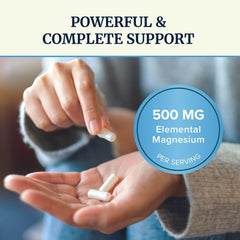 Nobi Nutrition magnesium bottle on wood table for easy daily supplementation