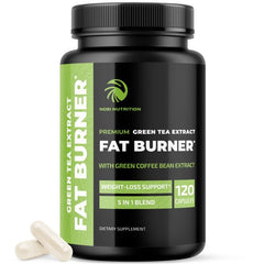 Nobi Nutrition Green Tea pills bottle for daily energy and metabolism support.