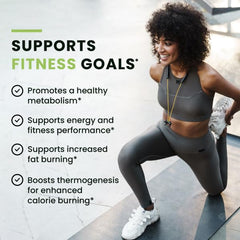Close-up of Nobi Nutrition Green Tea pills capsules showing compact energy promise.