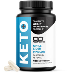 Nobi Nutrition Keto Pills bottle with ACV The Mother for metabolism-friendly support