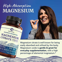 Nobi Nutrition magnesium citrate label showing gluten-free and dairy-free ingredients