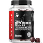 Nobi Nutrition Test Boost Max bottle with gummies for male performance and stamina support.