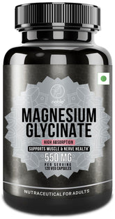 Noble Nature High Absorption Magnesium Glycinate bottle for easy daily intake and support.