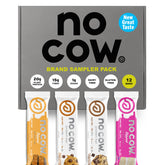 No Cow vegan protein bars pack of 12 powers workouts with 20g protein each.