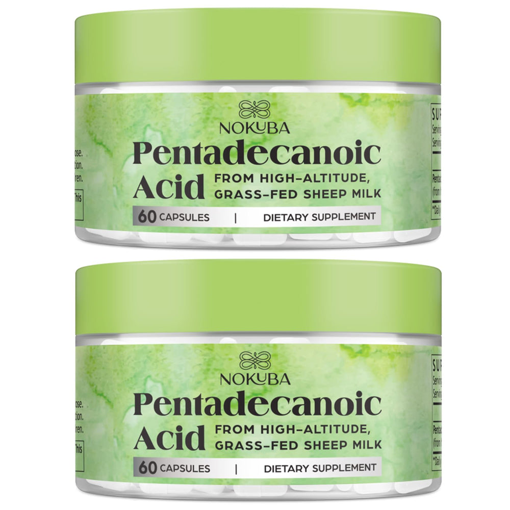 Nokuba Pentadecanoic Acid 300mg capsules for daily wellness.