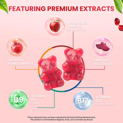 Portable bottle of Nonencen ACV gummies for on-the-go routine.