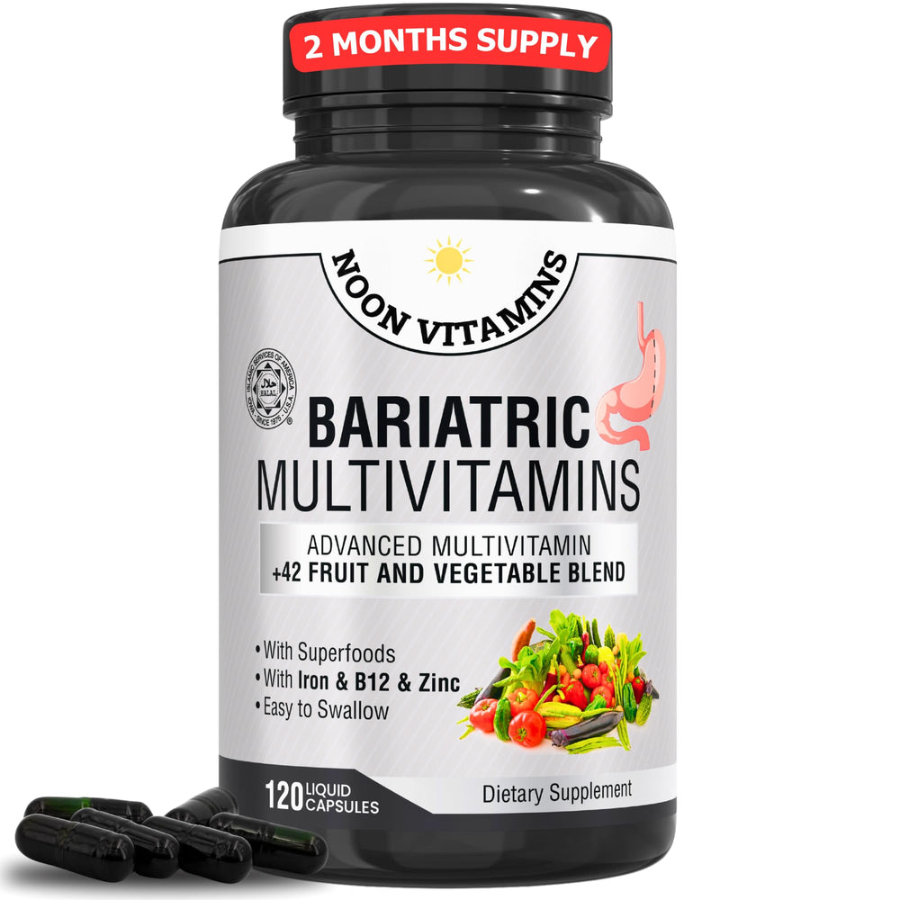NOON VITAMINS bariatric multivitamin bottle for daily post-surgery support