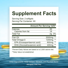 Noor Vitamins Ultra Omega-3 softgels close-up highlights potent EPA and DHA.