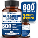 Nootrilabs Naturals Astaxanthin bottle highlighting eye health support