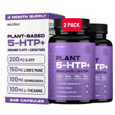 Nootrix Organic 5-HTP+ bottle shown for restful sleep support and mood balance.