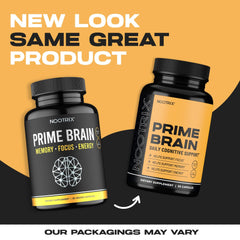 Nootrix Prime label detail highlights a non-GMO, gluten-free, dairy-free formulation.