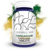 Nootropics Depot Epicatechin tablets bottle front for on-the-go performance support.