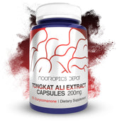 Nootropics Depot Tongkat Ali capsules bottle for daily stamina support