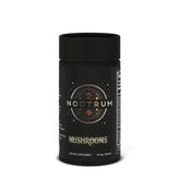 Nootrum Mushrooms bottle close-up showing standardized extracts for focus support